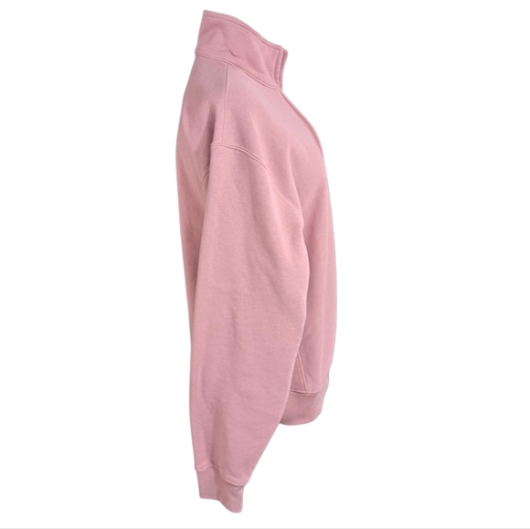 Champion Dusty Rose Pink Reverse Weave Vintage Quarter Zip Sweatshirt - Picture 3 of 8